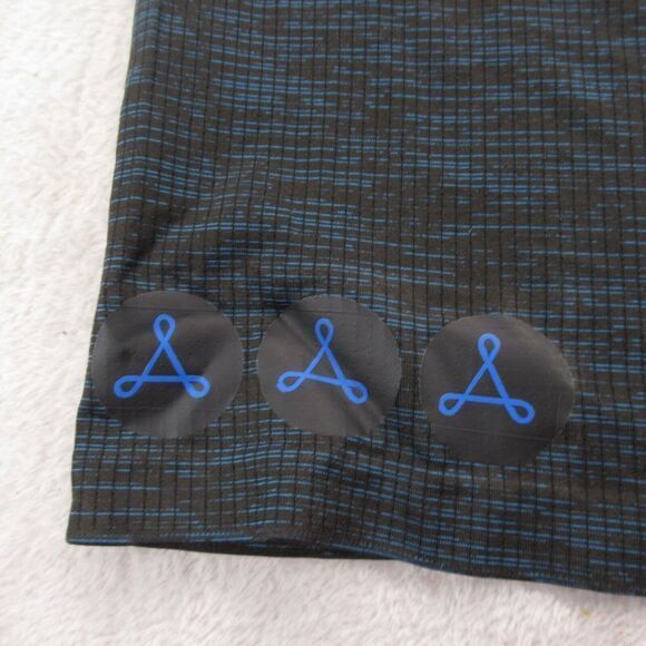 Lululeon Get Sweaty Shirt Womens Medium Blue Black Short Sleeve‎ Get Outside - Picture 3 of 11